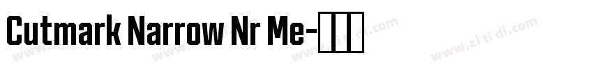 Cutmark Narrow Nr Me字体转换